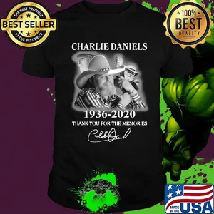 Charlie daniels 1936 2020 thank you for the memories signature shirt