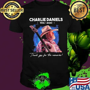 Charlie daniels 1936 2020 thank you for the memories stars shirt