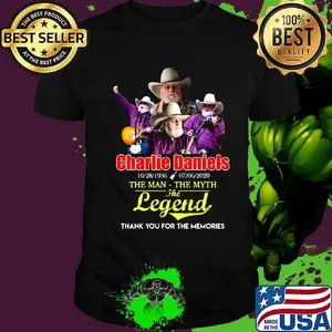 Charlie daniels the man the myth the legend thank you for the memories shirt