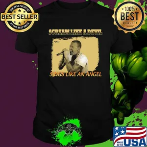Chester bennington scream like a devil sings like an angels shirt