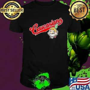 Cleveland caucasians baseball mascot shirt