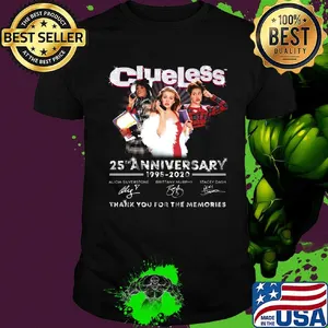 Clueless 25th anniversary 1995-2020 thank you for the memories signature shirt