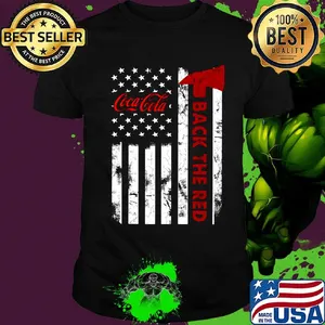 Coca cola back the red american flag independence day shirt
