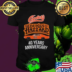 Cooter's the dukes of hazzard 40 years anniversary shirt