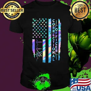 Correctional Officer American Flag Independence Day Shirt