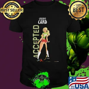 Credit card accepted number 57 shirt