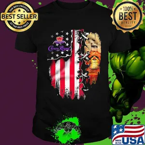 Crown royal logo american flag independence day shirt