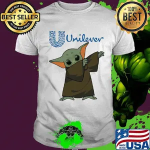 Dabbing baby yoda mask unilever logo coronavirus shirt