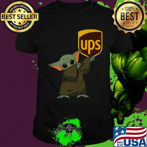 Dabbing baby yoda mask ups logo coronavirus shirt