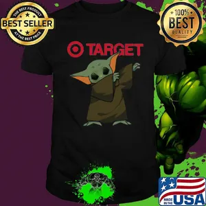 Dabbing baby yoda target logo shirt