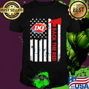 Dairy queen back the red american flag independence day shirt