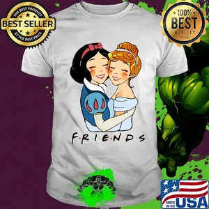 Disney cartoon snow white and belle friends shirt