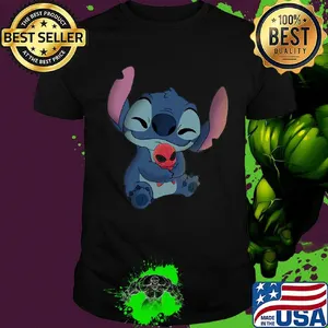 Disney stitch hug deadpool shirt