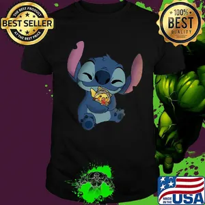 Disney stitch hug pokemon shirt