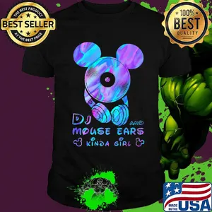 Dj and mouse ears kind girl shirt