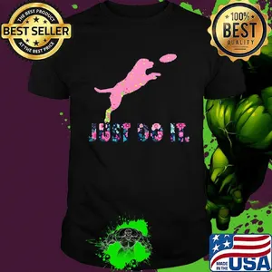 Dog just do it flowers shirt