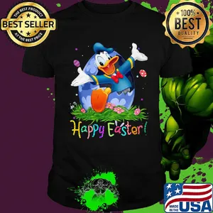 Donald duck happy easter flowers shirt