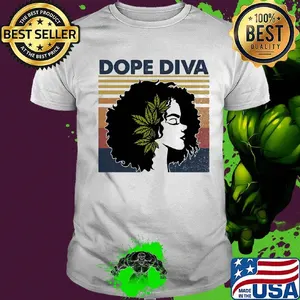 Dope Diva Black Girl Vintage Retro Shirt