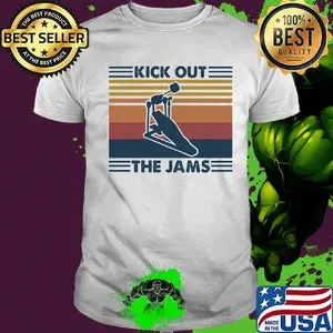 Drums kick out the jams vintage retro shirt