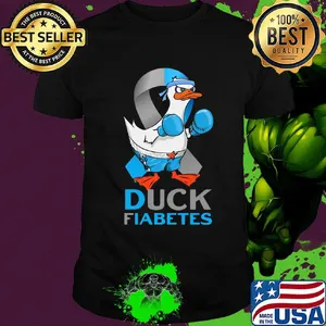 Duck fiabetes cancer awareness shirt