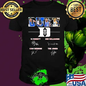 Duke blue devils basketball players signatures shirt