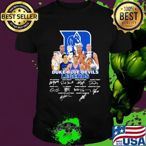 Duke blue devils legends players signatures shirt