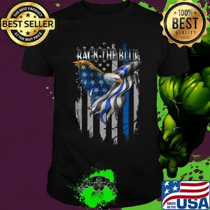 Eagles back the blue american flag independence day shirt