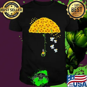 Elephants and umbrella sunflowers you are my sunshine shirt