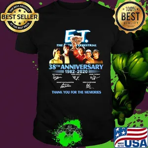 Et the extraterrestrial 38th anniversary 1982 2020 thank you for the memories signatures shirt