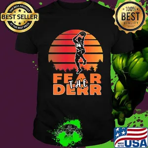 Fear the deer basketball vintage retro shirt