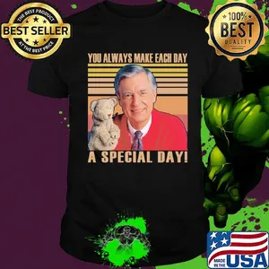 Fred rogers you always make each day a special day vintage retro shirt