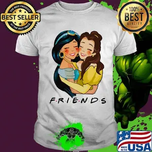 Friends disney belle and jasmine shirt