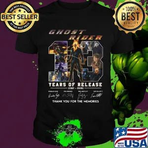 Ghost rider 13 years of release 2007 2020  thank you for the memories signatures shirt