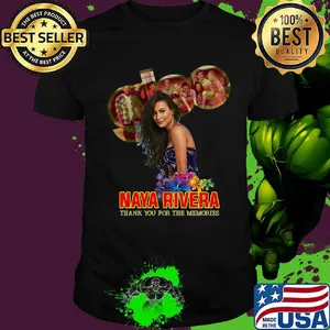 Glee naya rivera thank you for the memories flowers shirt
