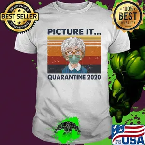Golden girls mask picture it quarantine 2020 vintage retro shirt