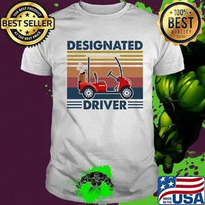 Golf designated driver vintage retro shirt