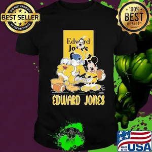 Goofy donald duck and mickey mouse football player edward jones shirt