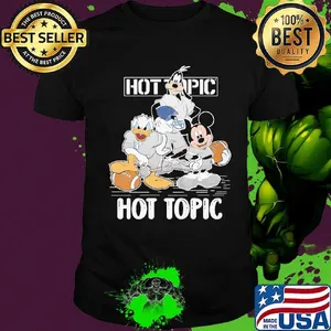 Goofy donald duck and mickey mouse football player hot topic shirt