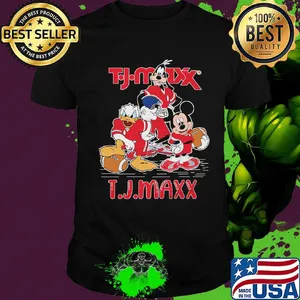Goofy donald duck and mickey mouse football player tjmaxx shirt