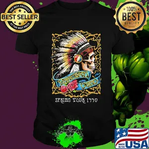 Grateful dead spring tour 1990 skull native shirt