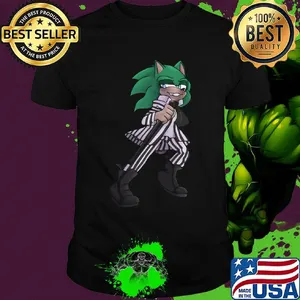 Halloween beetlejuice michael keaton sonic shirt