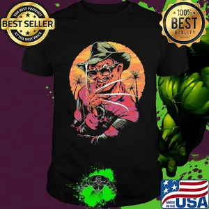 Halloween freddy krueger robert englund sunset shirt