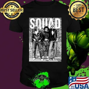 Halloween horror characters squad shirt