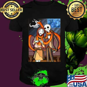 Halloween jack skellington and girlfriend shirt