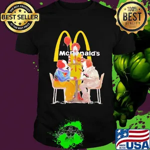 Halloween joker characters mcdonalds shirt