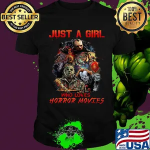 Halloween just a girl who loves horror movies shirt