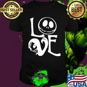 Halloween love jack skellington shirt