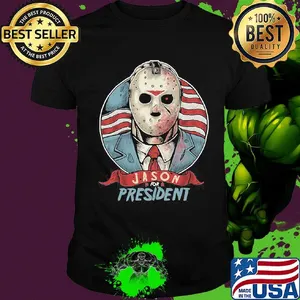 Halloween michael myers jason for president american flag independence day shirt