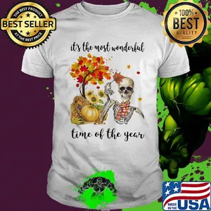 Halloween skeleton it's the most beautiful time of the year shirt
