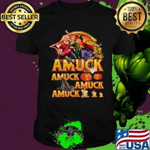 Halloween witch amuck pumpkin shirt